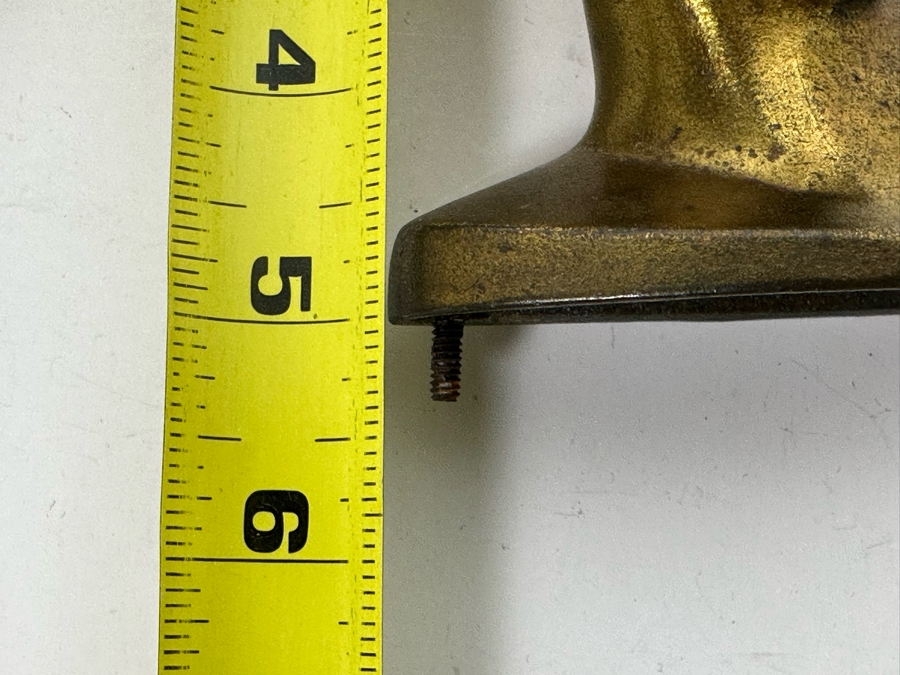 Pair Of Art Deco Gold Tone Metal Woman Busts Heads Statues 3 X 5 [Photo 14]