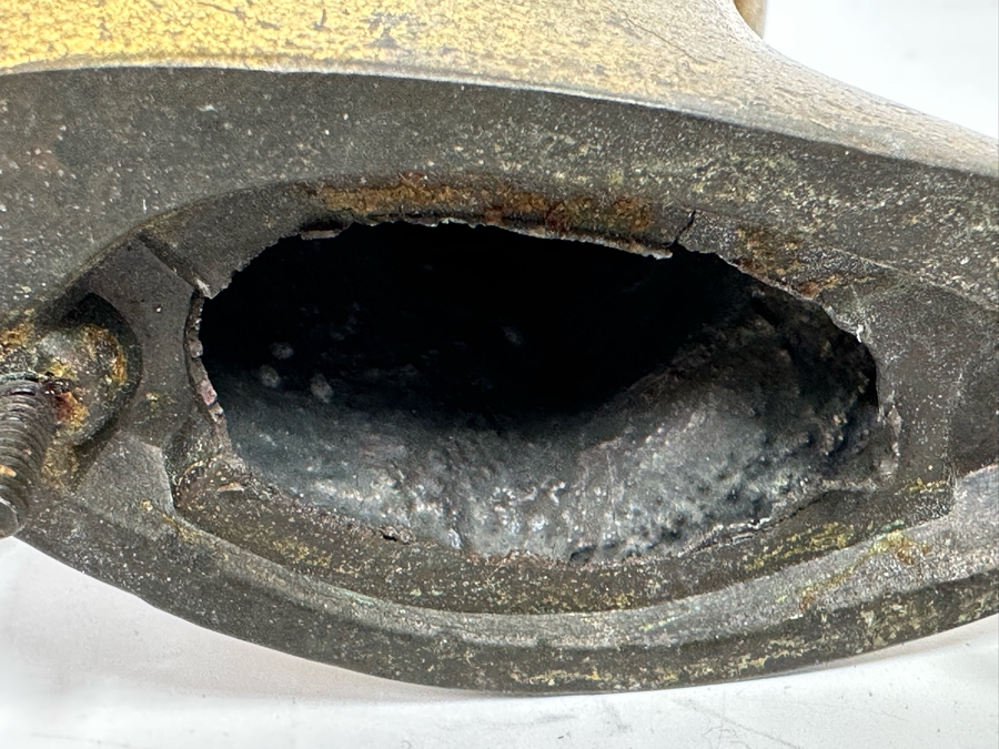 Pair Of Art Deco Gold Tone Metal Woman Busts Heads Statues 3 X 5 [Photo 12]