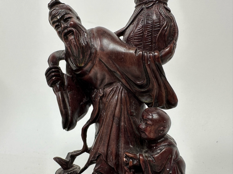 Vintage Chinese Carved Stone Figurine 5W X 3D X 7H [Photo 8]