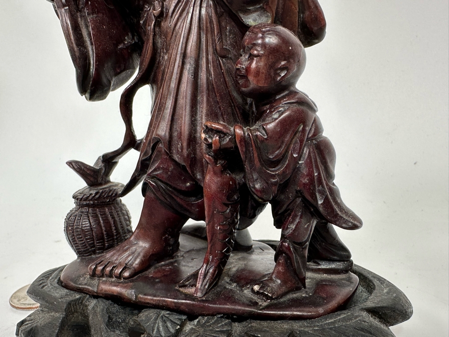 Vintage Chinese Carved Stone Figurine 5W X 3D X 7H [Photo 7]