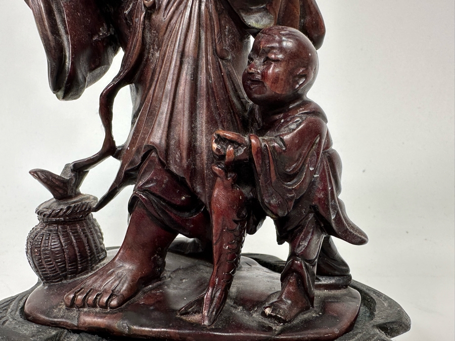 Vintage Chinese Carved Stone Figurine 5W X 3D X 7H [Photo 6]