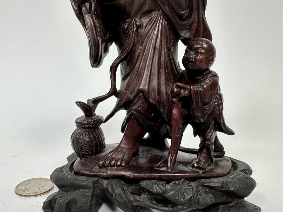 Vintage Chinese Carved Stone Figurine 5W X 3D X 7H [Photo 4]