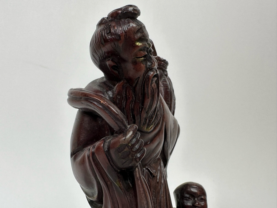 Vintage Chinese Carved Stone Figurine 5W X 3D X 7H [Photo 16]