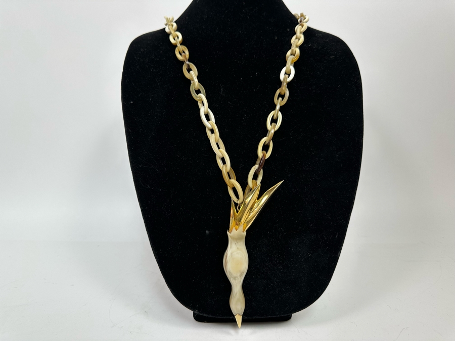 New Maiyet Horn Diving Bird Pendant 34' Necklace [Photo 2]