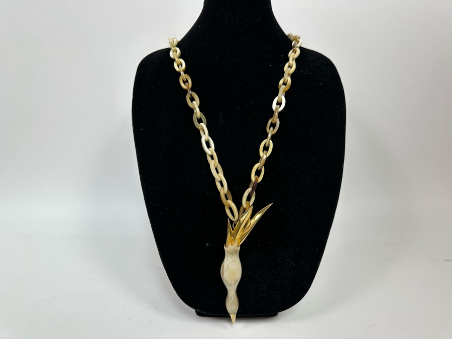 New Maiyet Horn Diving Bird Pendant 34' Necklace [Photo 4]