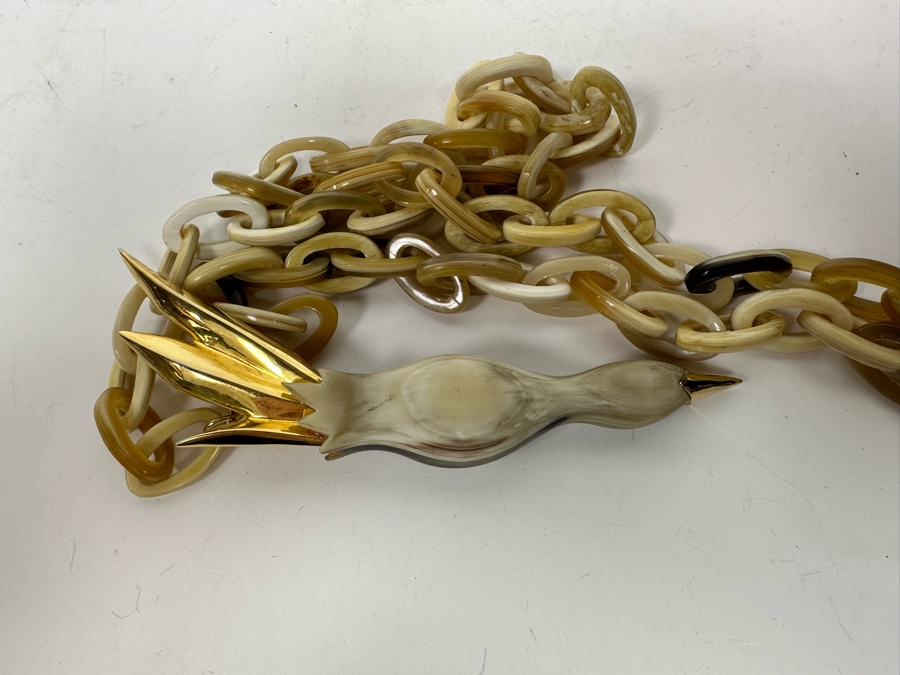 New Maiyet Horn Diving Bird Pendant 34' Necklace [Photo 6]