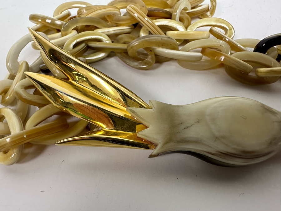 New Maiyet Horn Diving Bird Pendant 34' Necklace [Photo 8]