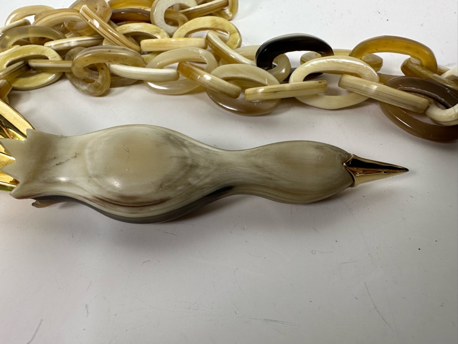 New Maiyet Horn Diving Bird Pendant 34' Necklace [Photo 9]