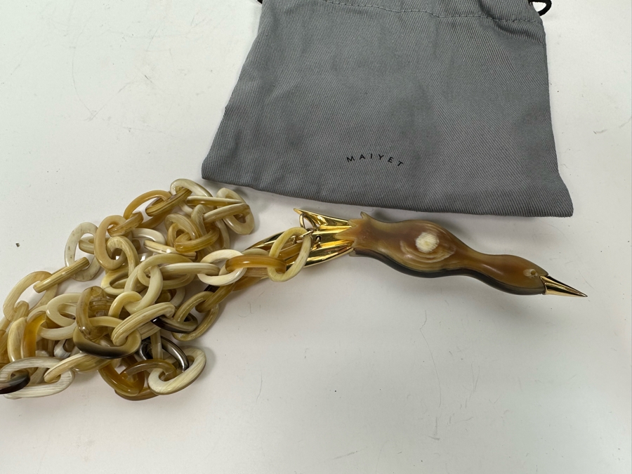 New Maiyet Horn Diving Bird Pendant 34' Necklace [Photo 12]