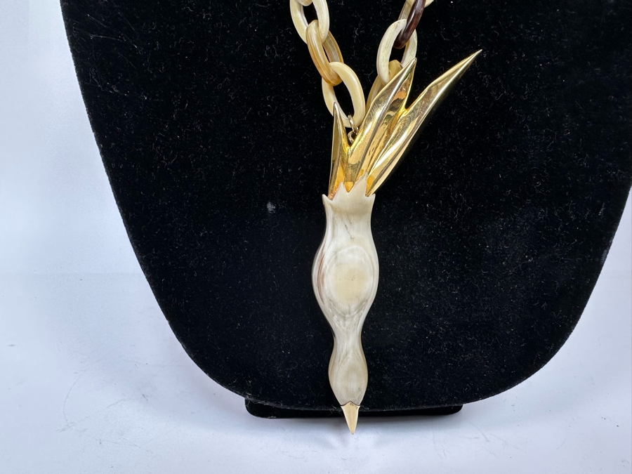 New Maiyet Horn Diving Bird Pendant 34' Necklace [Photo 5]