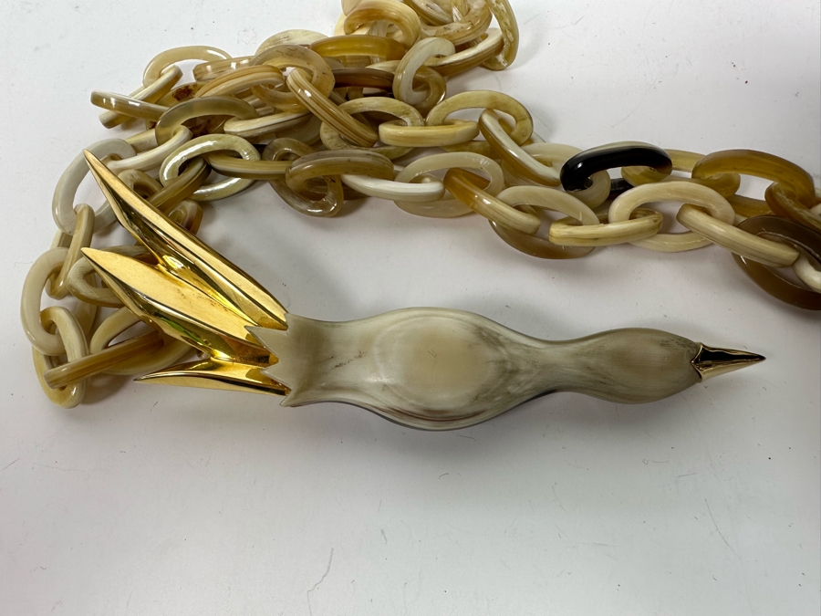 New Maiyet Horn Diving Bird Pendant 34' Necklace [Photo 7]