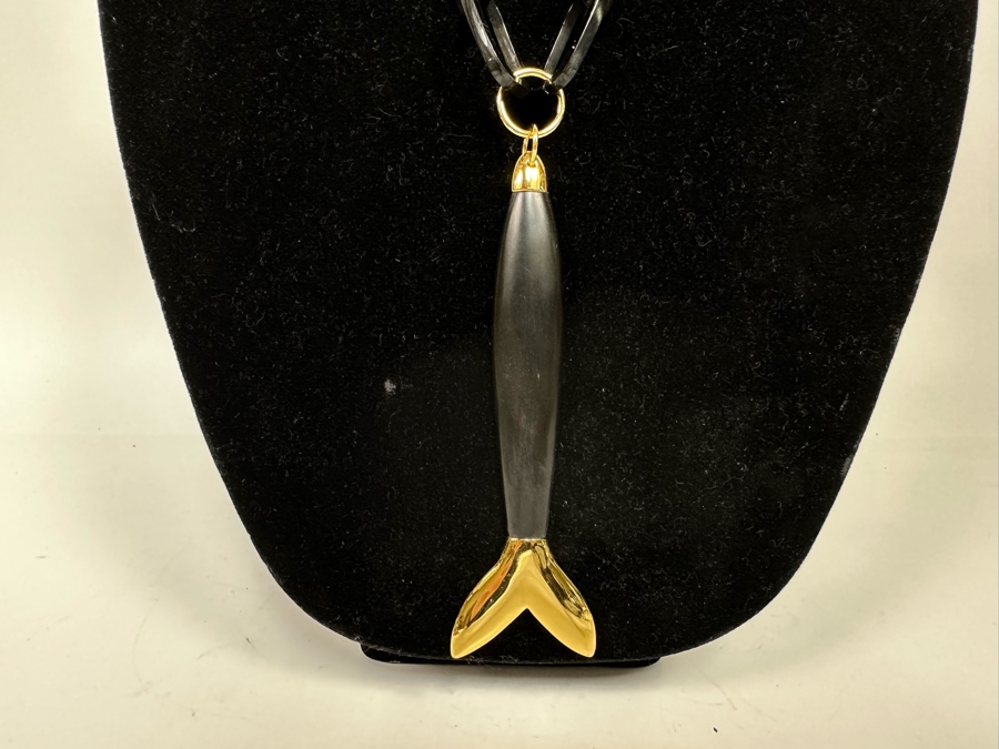 New Maiyet Large Fish Neck Pendant 42” Necklace With Tags Retails $995 [Photo 5]