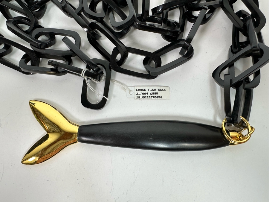 New Maiyet Large Fish Neck Pendant 42” Necklace With Tags Retails $995 [Photo 6]