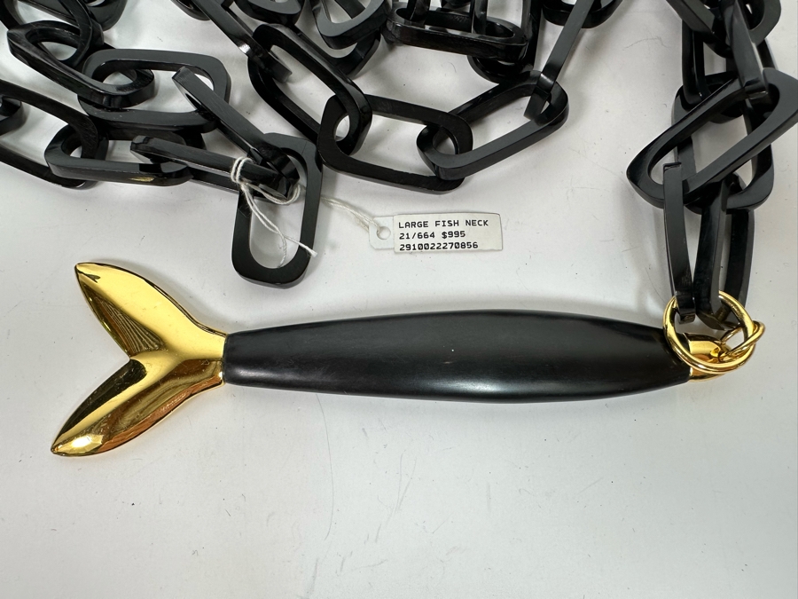 New Maiyet Large Fish Neck Pendant 42” Necklace With Tags Retails $995 [Photo 7]