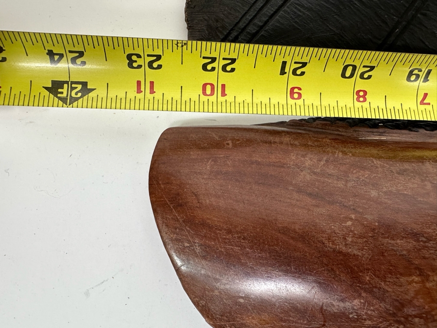 Pair Of Vintage Carved Wooden Ethnic Masks 23L X 5W [Photo 12]