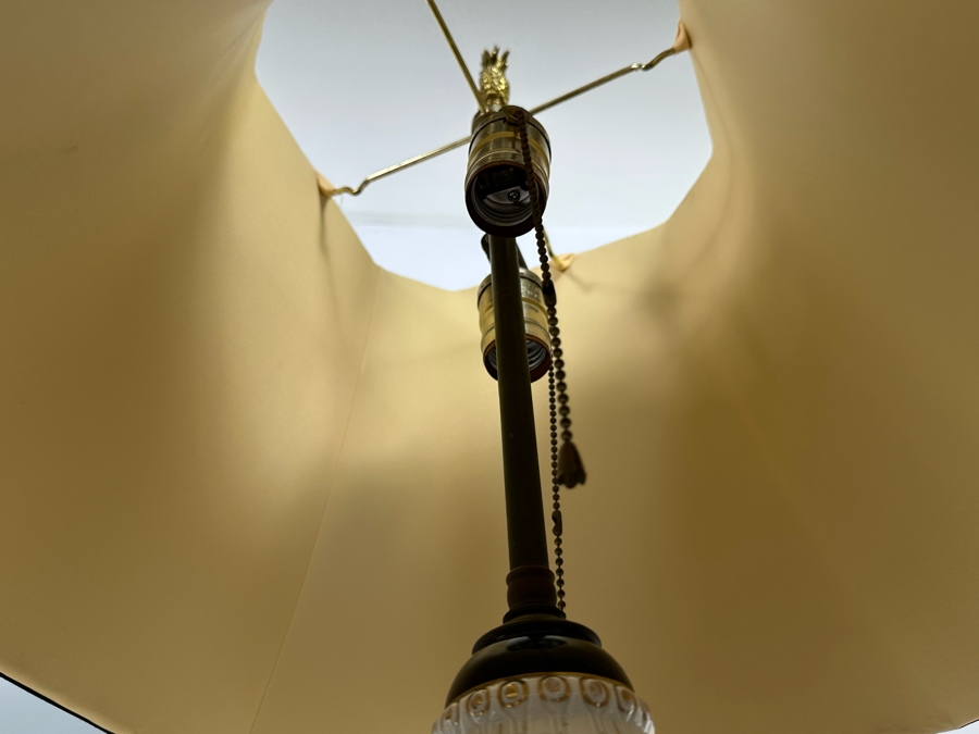 Pair Of Vintage Hand Painted Porcelain Urn Lamps 32H [Photo 31]