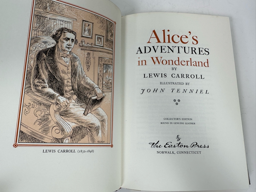 Easton Press Leather Bound Collector’s Edition Book Alice’s Adventures In Wonderland By Lewis Carroll [Photo 5]