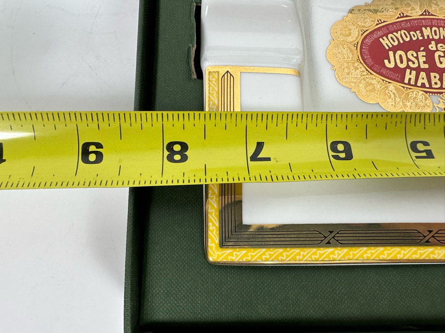 New Vintage Cigar Advertising Ashtray Hoyo De Monterrey De Jose Gener Habana Made In Havana, Cuba With Box 7.5 X 6.5 [Photo 7]