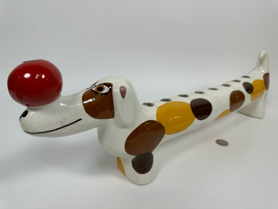 Signed Figural Dachsund Dog Menorah By Alison Palmer 22W X 2.5D X 7H [Photo 7]