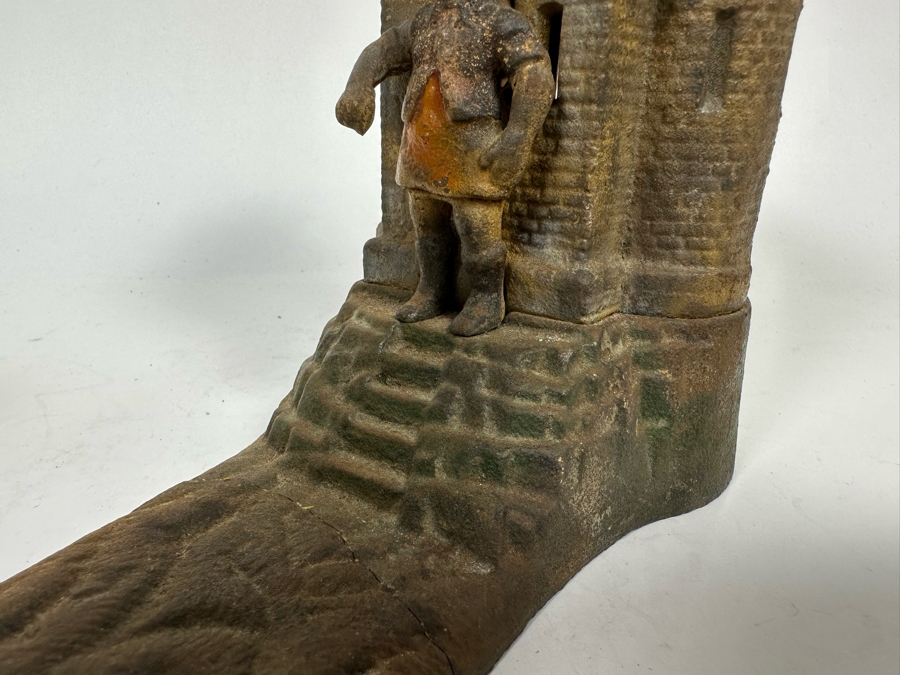 Antique Cast Iron William Tell Mechanical Bank (Note That Base Is Separated And Needs Repairs) 10W X 3.5D X 6.5H - See Photos [Photo 11]
