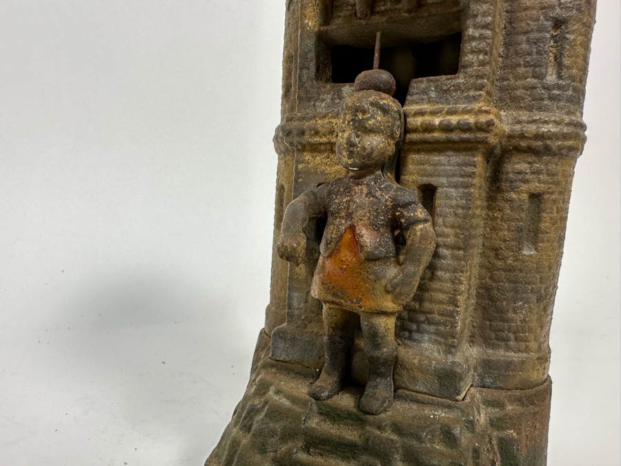 Antique Cast Iron William Tell Mechanical Bank (Note That Base Is Separated And Needs Repairs) 10W X 3.5D X 6.5H - See Photos [Photo 9]