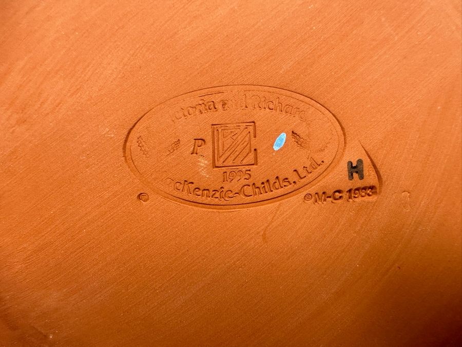 Victoria And Richard MacKenzie-Childs Ltd Hand Painted Small Canister Jar With Lid 9.5H [Photo 9]