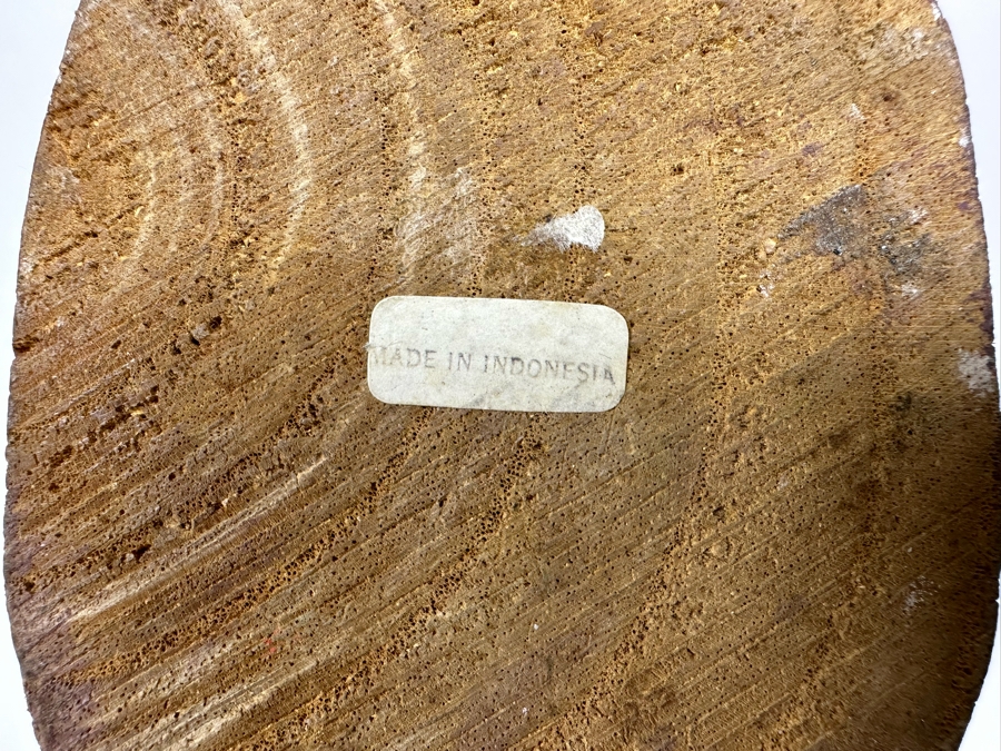 Set Of Three Hand Carved Hand Painted Frog Sculptures From Indonesia 12H [Photo 12]