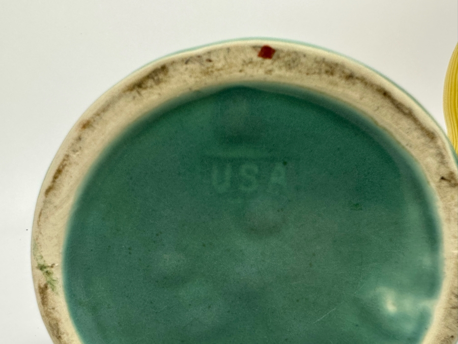 Pair Of USA Pottery Vases One Of Right Is Signed Barbara Eigen 8H And 10H [Photo 9]