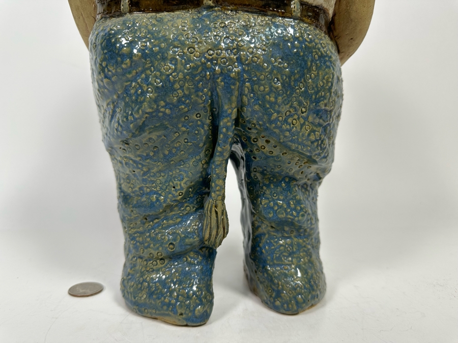 Carolyn Guerra Original Sculpture Titled Rhinoman, A “Beer-Drinking, Pasta-Eating, Cigar-Smoking Lover Boy” 15H [Photo 14]