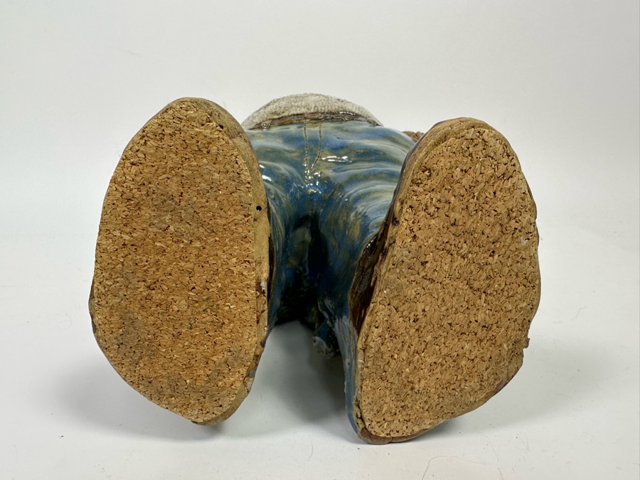 Carolyn Guerra Original Sculpture Titled Rhinoman, A “Beer-Drinking, Pasta-Eating, Cigar-Smoking Lover Boy” 15H [Photo 15]