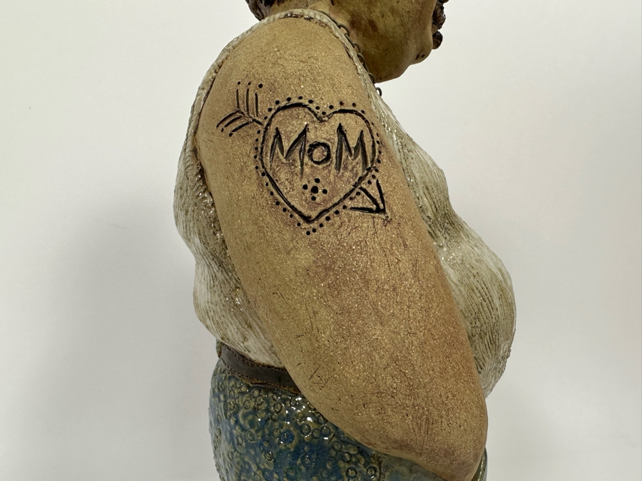 Carolyn Guerra Original Sculpture Titled Rhinoman, A “Beer-Drinking, Pasta-Eating, Cigar-Smoking Lover Boy” 15H [Photo 8]