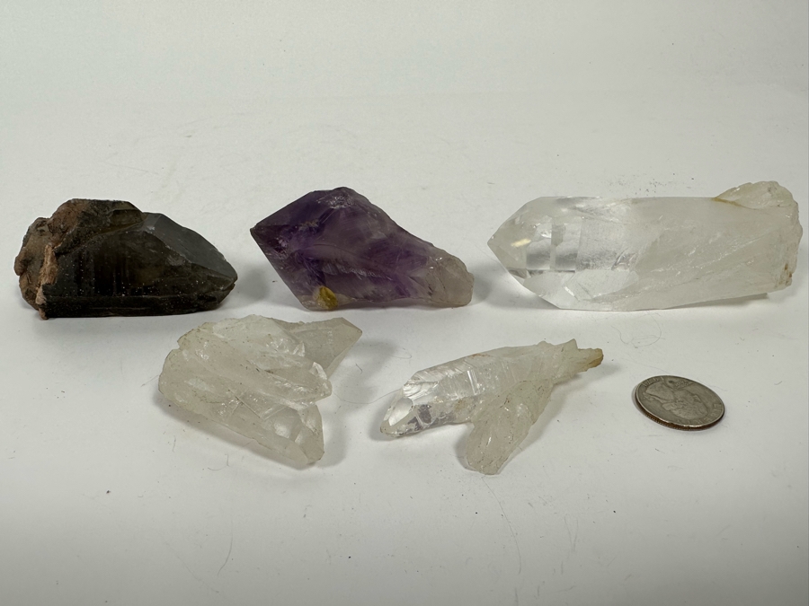 Various Crystals, Amethyst And Smoky Quartz Stones [Photo 4]