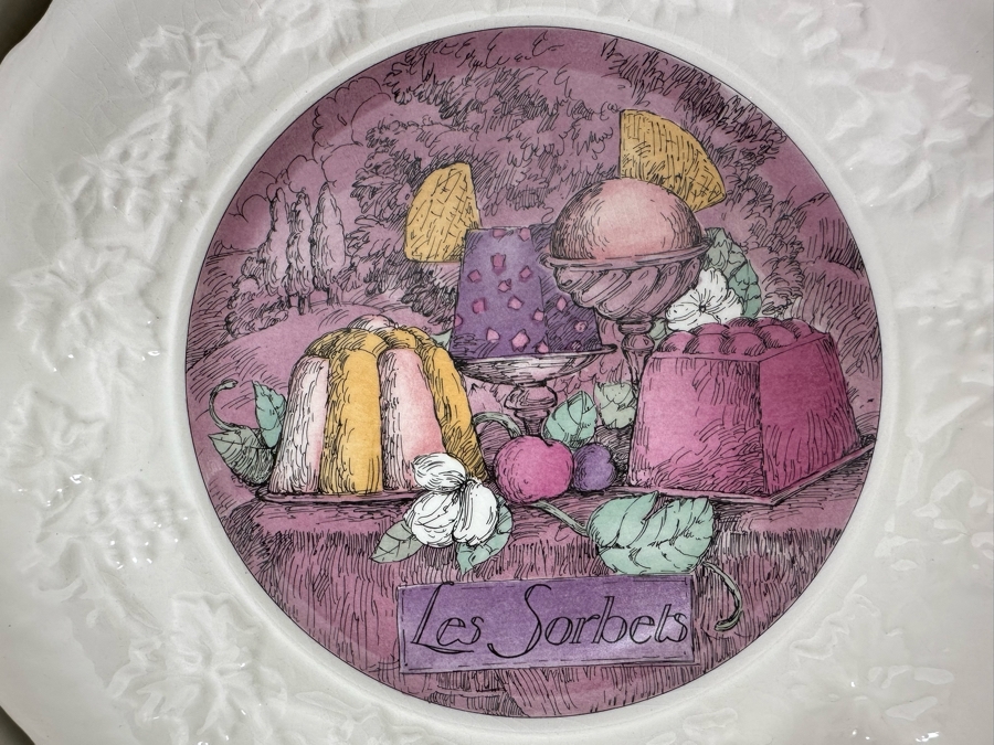 GIEN France Cheese And Dessert Plates 8.5R 18 Plates Total [Photo 15]