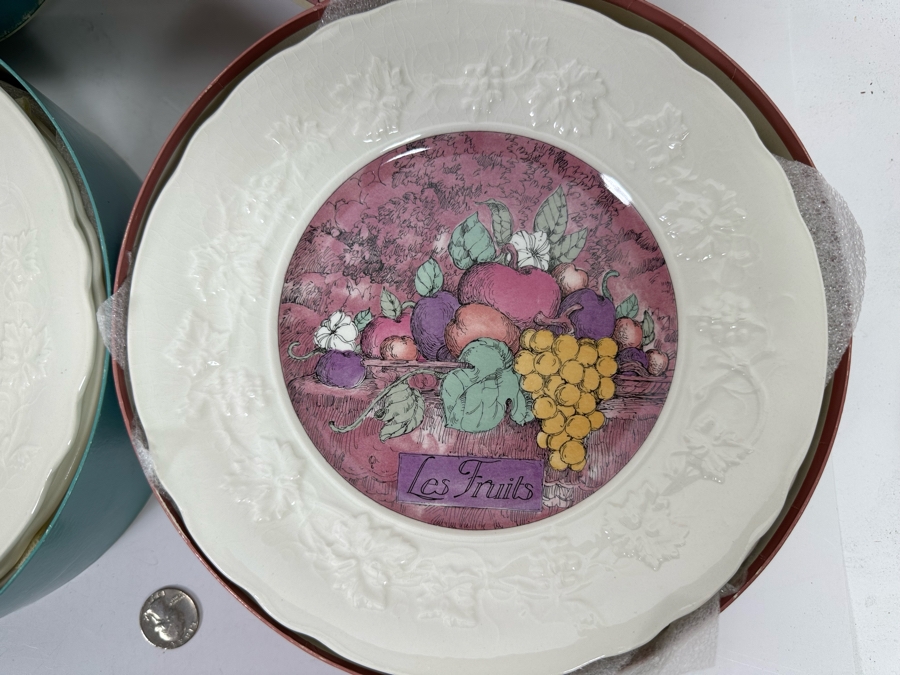 GIEN France Cheese And Dessert Plates 8.5R 18 Plates Total [Photo 10]