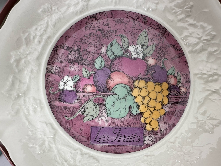 GIEN France Cheese And Dessert Plates 8.5R 18 Plates Total [Photo 11]