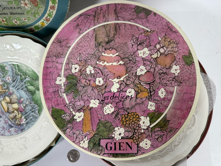 GIEN France Cheese And Dessert Plates 8.5R 18 Plates Total [Photo 12]