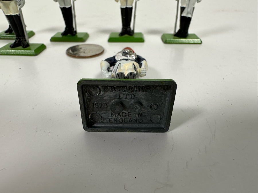 Vintage 1973 Britains Ltd Hand Painted Metal Toy Soldiers Made In England 2.5H [Photo 8]