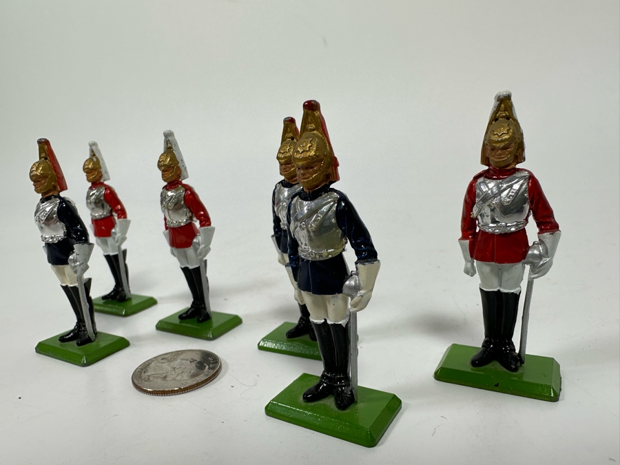 Vintage 1973 Britains Ltd Hand Painted Metal Toy Soldiers Made In England 2.5H [Photo 5]