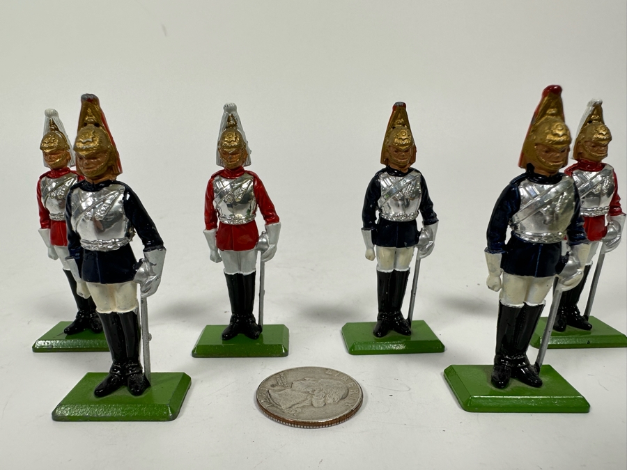 Vintage 1973 Britains Ltd Hand Painted Metal Toy Soldiers Made In England 2.5H [Photo 3]
