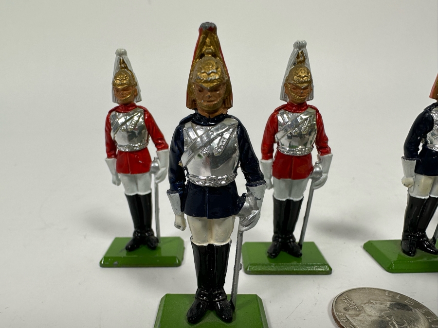 Vintage 1973 Britains Ltd Hand Painted Metal Toy Soldiers Made In England 2.5H [Photo 4]