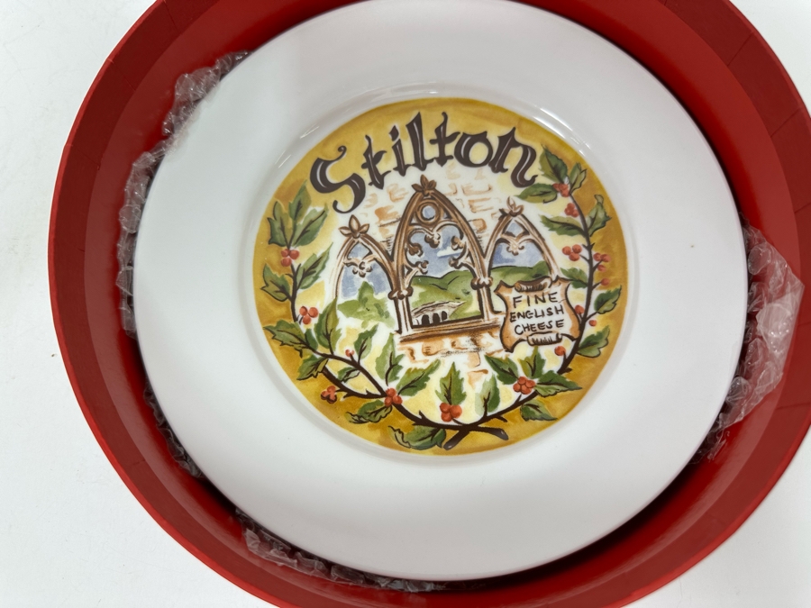 Set Of 4 Restoration Hardware Cheese Plates And Set Of 4 Crabtree & Evelyn Dessert Plates [Photo 10]