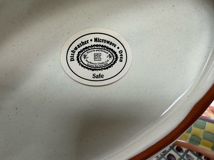 Victoria And Richard MacKenzie-Childs Ltd Oval Lidded Serving Bowl 7W X 4.5D X 4.5H [Photo 6]