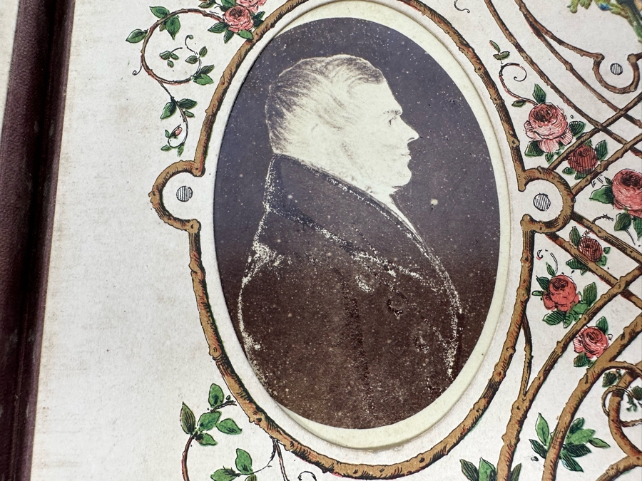 Antique 1876 Embossed Leather Photography Book Photo Album Presented To M. A. Crook With Original Family Portraits Photographs 9 X 11.5 X 2.5 - See Photos [Photo 27]