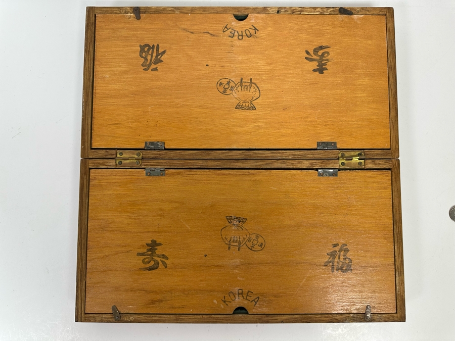 Korean Hand Carved Stone Figures Chess Pieces With Portable Wooden Chess Board 16 X 16 [Photo 5]