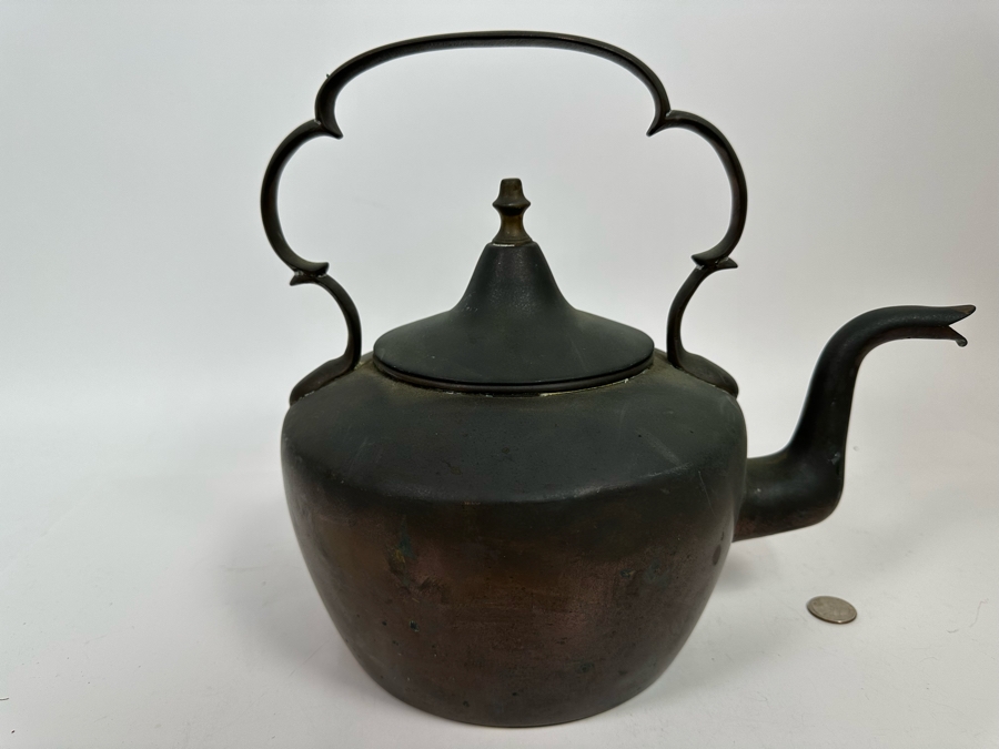 Vintage Copper Teapot 13.5W X 11.5H [Photo 8]