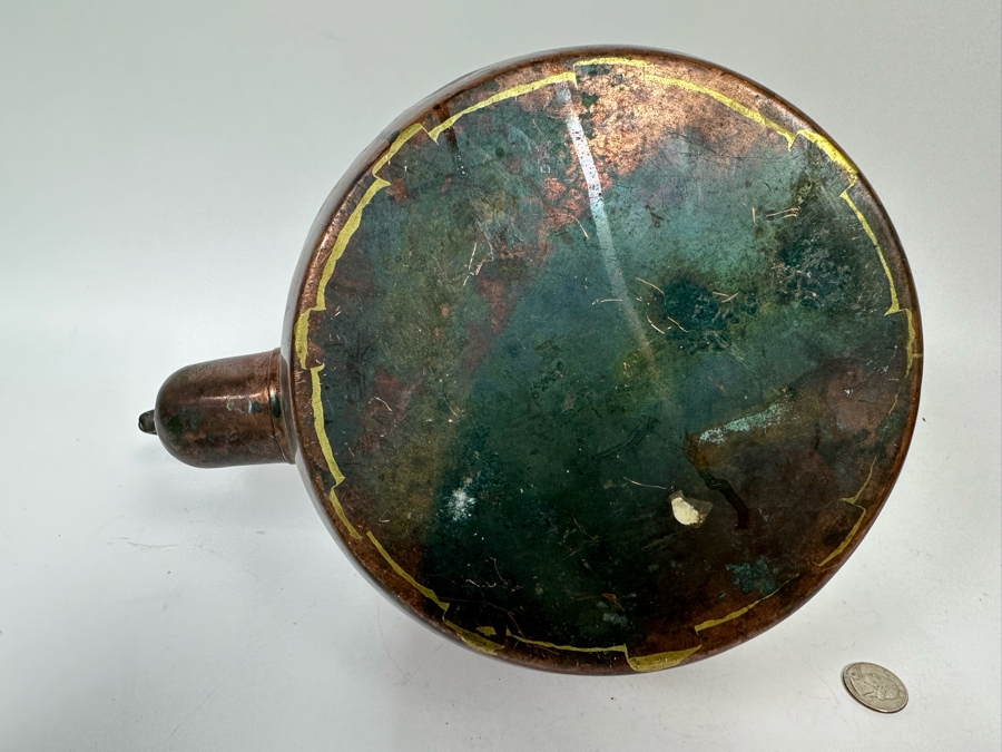 Vintage Copper Teapot 13.5W X 11.5H [Photo 7]