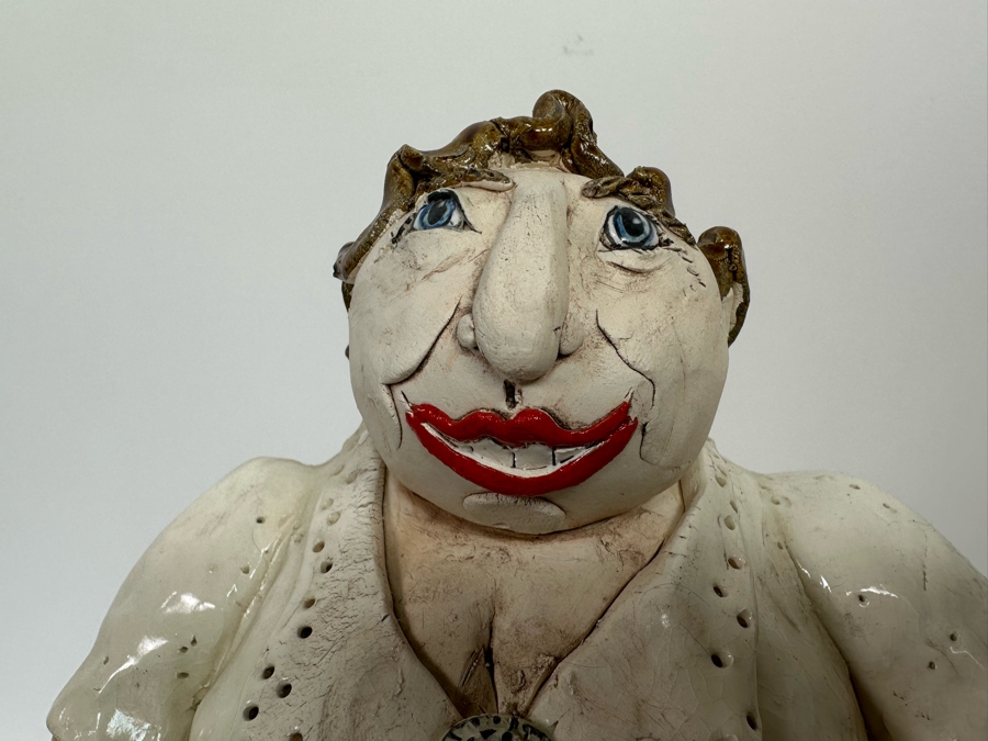 Cynthia Hipkiss Original Ceramic Sculpture 2002 9W X 17H [Photo 6]