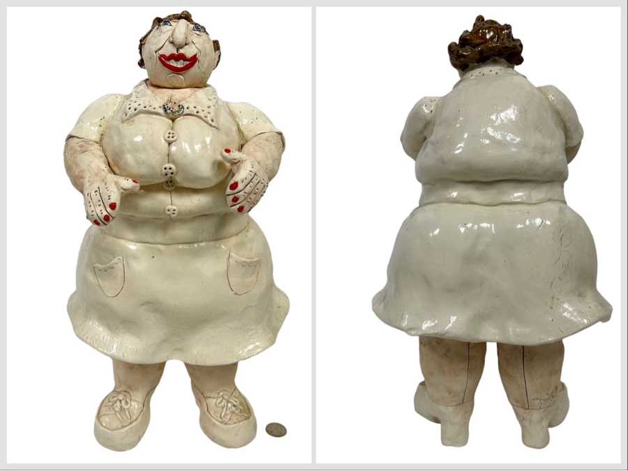 Cynthia Hipkiss Original Ceramic Sculpture 2002 9W X 17H [Photo 1]