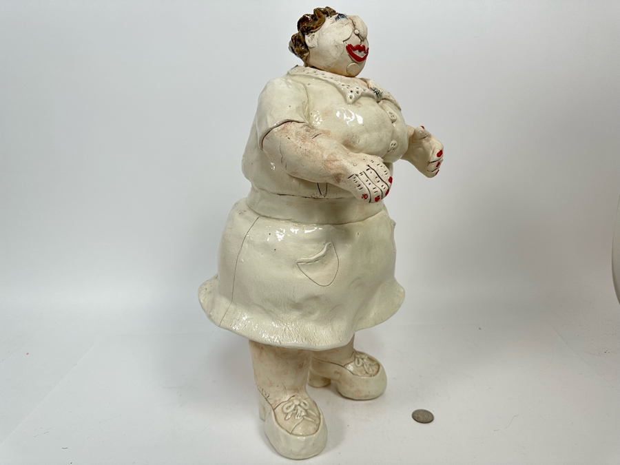 Cynthia Hipkiss Original Ceramic Sculpture 2002 9W X 17H [Photo 8]