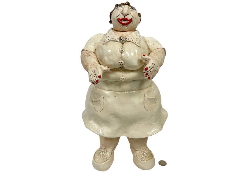 Cynthia Hipkiss Original Ceramic Sculpture 2002 9W X 17H [Photo 2]